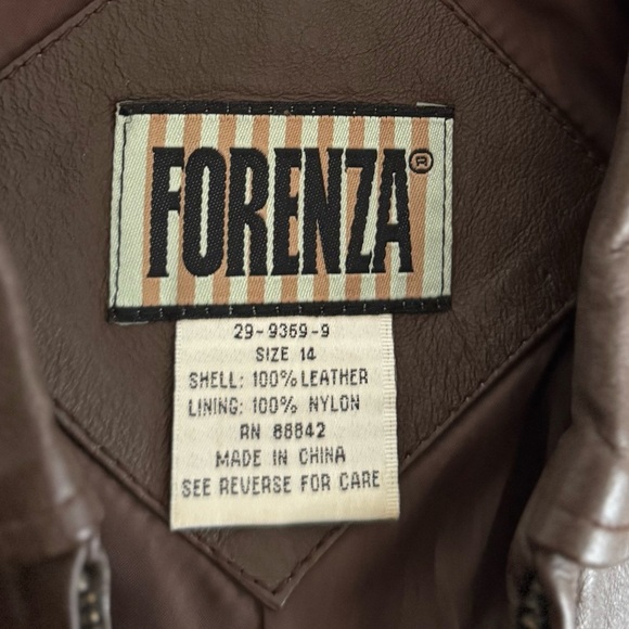 Forenza Leather Jacket- Dark Brown - Picture 4 of 4